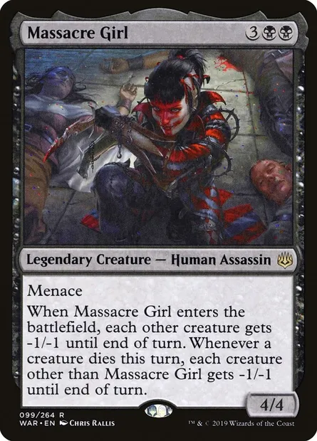 Massacre Girl, Magic card WAR 99 — War of the Spark set