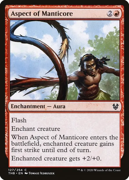 Aspect of Manticore, Magic card THB 127 — Theros Beyond Death set