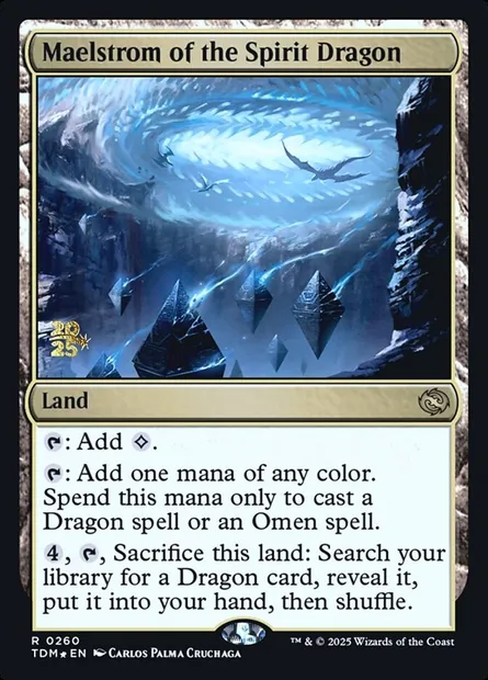 Maelström du dragon-esprit, carte Magic PTDM 260s — extension Tarkir: Dragonstorm Promos