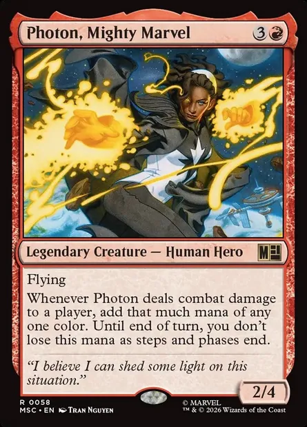 Photon, Mighty Marvel, Magic card MSC 58 — Marvel Super Heroes Commander set