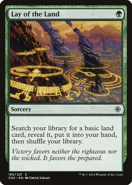 Lay of the Land, Magic card CN2 185 — Conspiracy: Take the Crown set