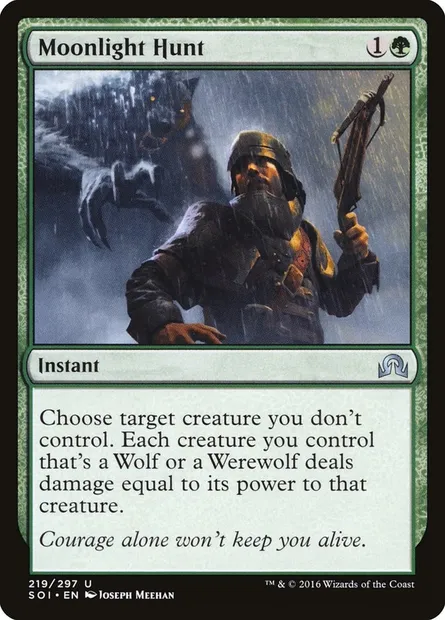 Moonlight Hunt, Magic card SOI 219 — Shadows over Innistrad set