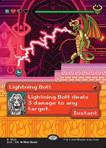 Foudre, carte Magic SLD 1822 — extension Secret Lair Drop