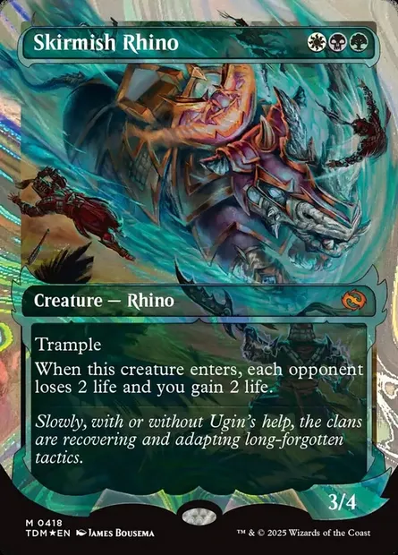 Skirmish Rhino, Magic card TDM 418 — Tarkir: Dragonstorm set