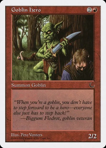 Goblin Hero, Magic card ATH 33 — Anthologies set
