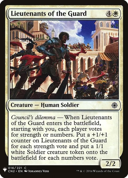 Lieutenants of the Guard, carte Magic PLST CN2-16 — extension The List