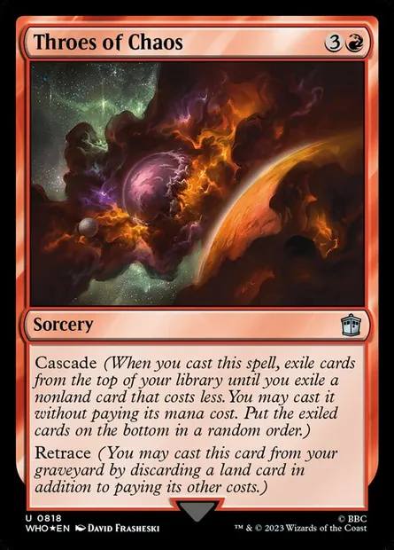 Throes of Chaos, Magic card WHO 818 — Doctor Who set
