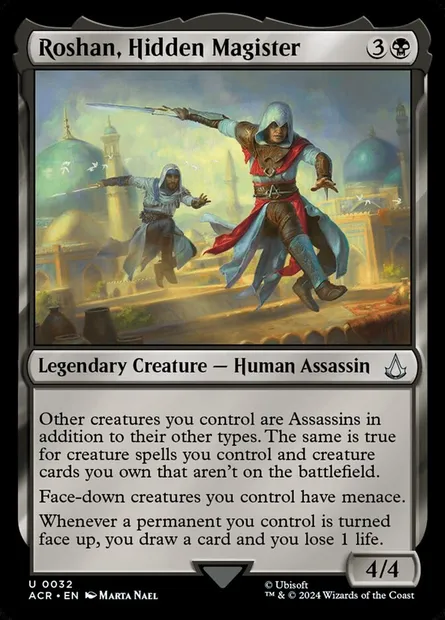 Roshan, Hidden Magister, Magic card ACR 32 — Assassin's Creed set