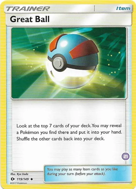 Super Ball, carte Pokémon TK11 021-s21 — extension SM Trainer Kit: Alolan Sandslash & Alolan Ninetales