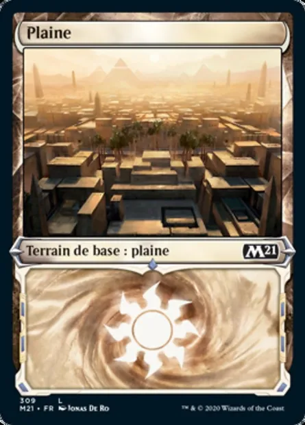 Plaine, carte Magic M21 309 — extension Core Set 2021