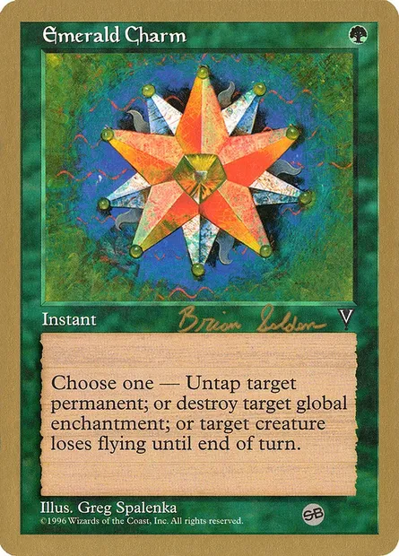 Emerald Charm, Magic card WC98 bs106sb — World Championship Decks 1998 set