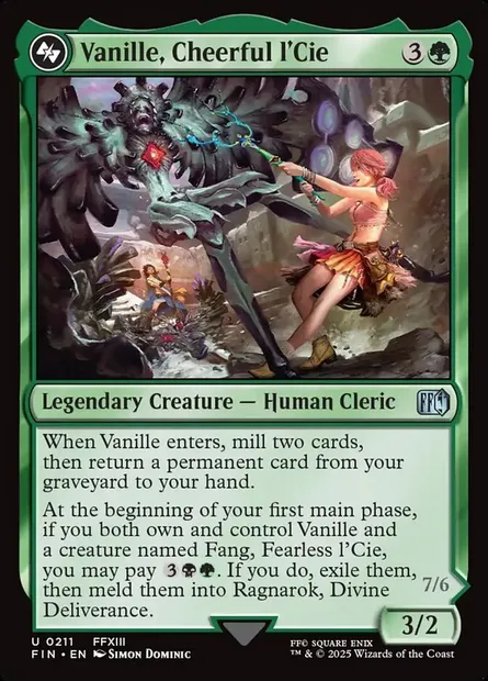 Vanille, Cheerful l'Cie, Magic card FIN 211 — Final Fantasy set