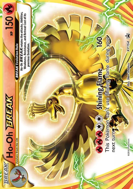 Ho-Oh BREAK, Pokémon card XY 154 — XY Black Star Promos set
