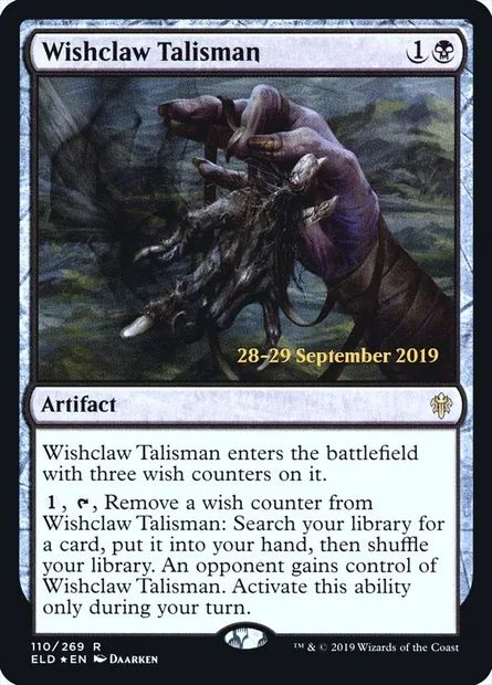 Wishclaw Talisman, Magic card PELD 110s — Throne of Eldraine Promos set