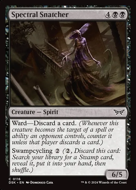 Spectral Snatcher, Magic card DSK 116 — Duskmourn: House of Horror set