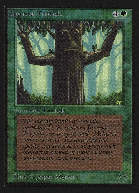 Ironroot Treefolk, Magic card CED 204 — Collectors' Edition set