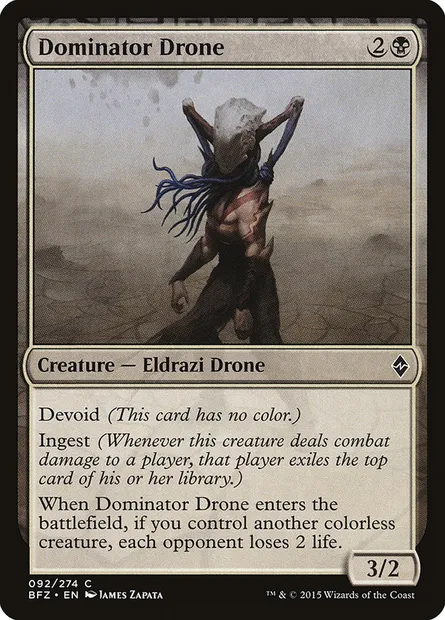 Dominator Drone, Magic card BFZ 92 — Battle for Zendikar set