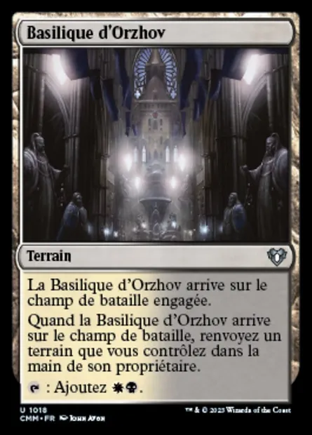Basilique d'Orzhov, carte Magic CMM 1018 — extension Commander Masters