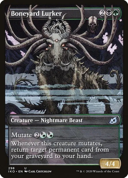 Boneyard Lurker, Magic card IKO 298 — Ikoria: Lair of Behemoths set