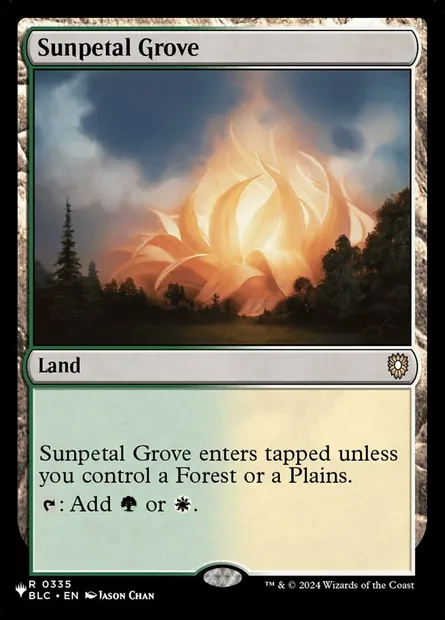 Bosquet de Solpétal, carte Magic PLST BLC-335 — extension The List