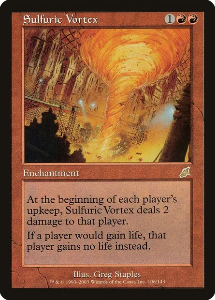 Sulfuric Vortex, Magic card SCG 106 — Scourge set