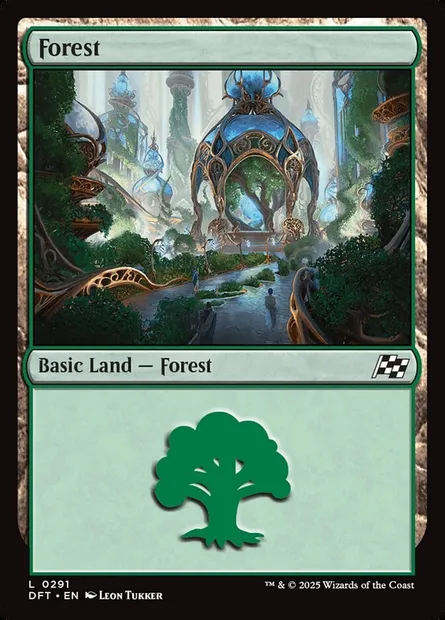 Forest, Magic card DFT 291 — Aetherdrift set