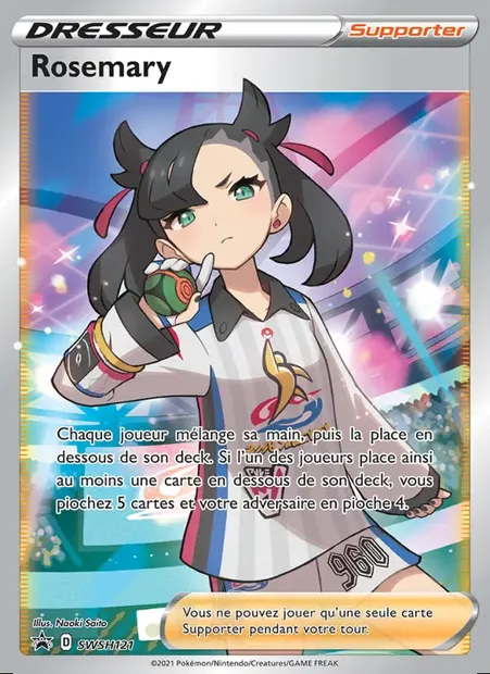 Rosemary, carte Pokémon SWSH 121 — extension Promo SWSH