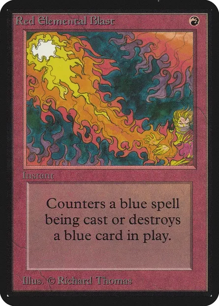 Salve élémentaire rouge, carte Magic LEA 169 — extension Limited Edition Alpha