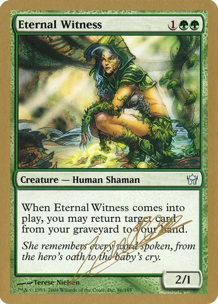 Témoin éternel, carte Magic WC04 jn86 — extension World Championship Decks 2004