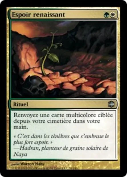 Espoir renaissant, carte Magic ARB 76 — extension La Renaissance d'Alara