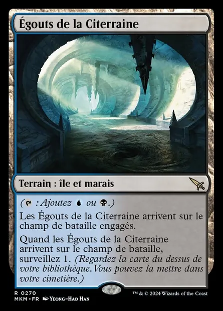 Égouts de la Citerraine, carte Magic MKM 270 — extension Murders at Karlov Manor