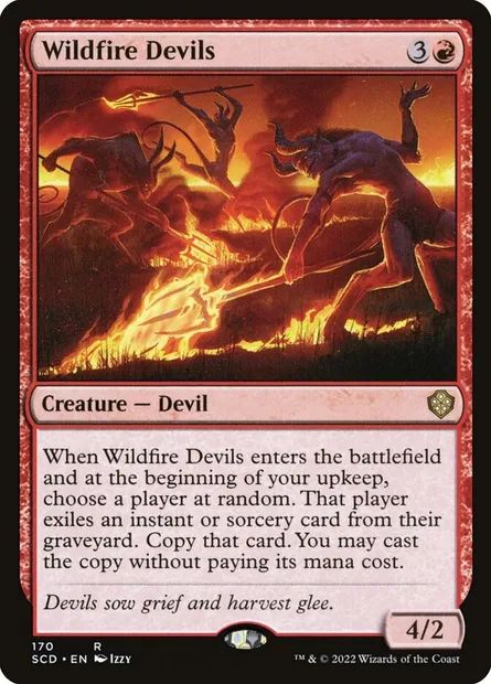 Wildfire Devils, Magic card SCD 170 — Starter Commander Decks set