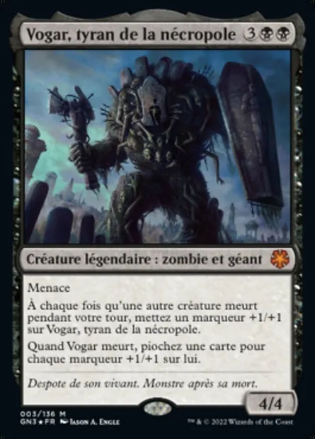 Vogar, tyran de la nécropole, carte Magic GN3 3 — extension Game Night: Free-for-All