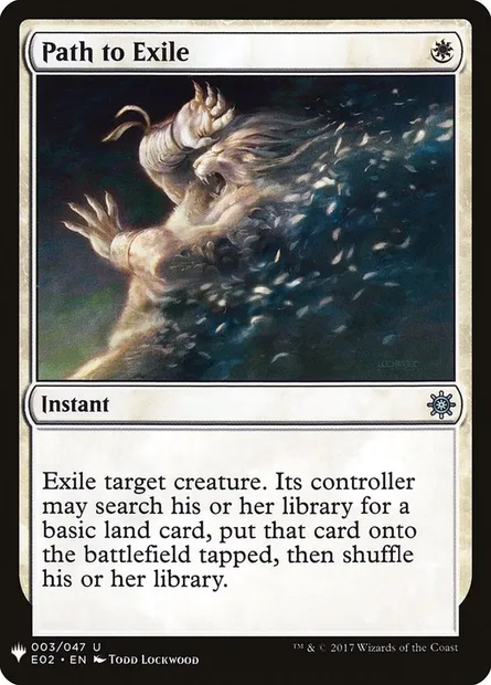 Chemin vers l'exil, carte Magic PLST E02-3 — extension The List