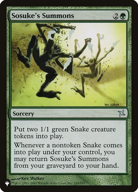 Recrutement de Sosuke, carte Magic PLST BOK-145 — extension The List