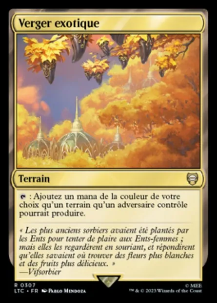 Verger exotique, carte Magic LTC 307 — extension Tales of Middle-earth Commander