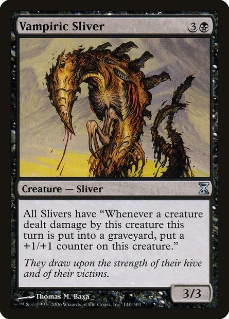 Vampiric Sliver, Magic card TSP 140 — Time Spiral set