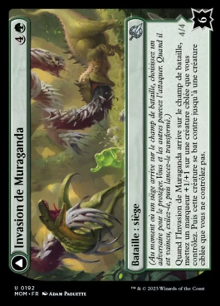Invasion de Muraganda // Plasme primordial, carte Magic MOM 192 — extension L'invasion des machines
