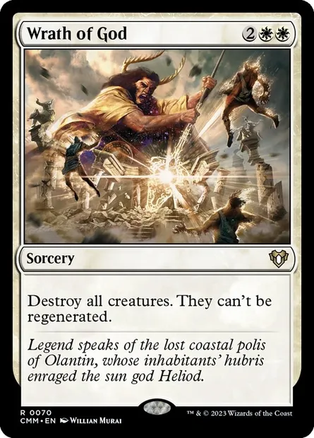Wrath of God, Magic card CMM 70 — Commander Masters set