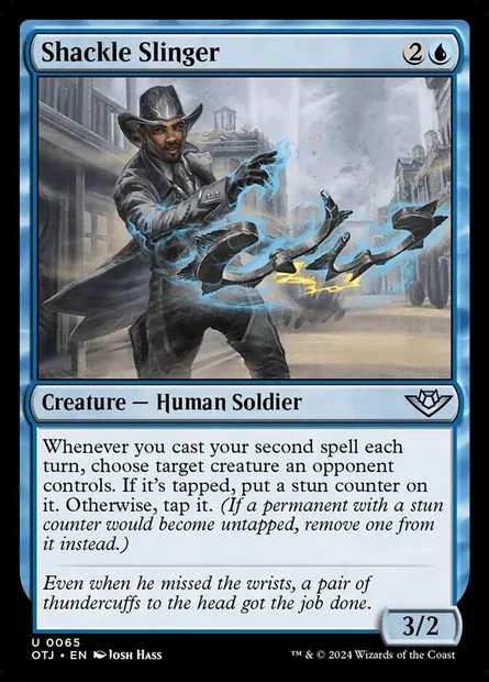 Shackle Slinger, Magic card OTJ 65 — Outlaws of Thunder Junction set