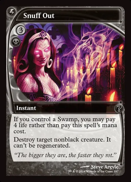 Snuff Out, Magic card MB2 187 — Mystery Booster 2 set