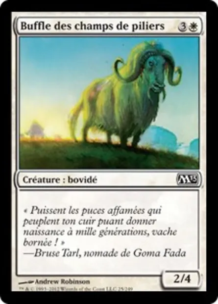 Buffle des champs de piliers, carte Magic M13 25 — extension Magic 2013