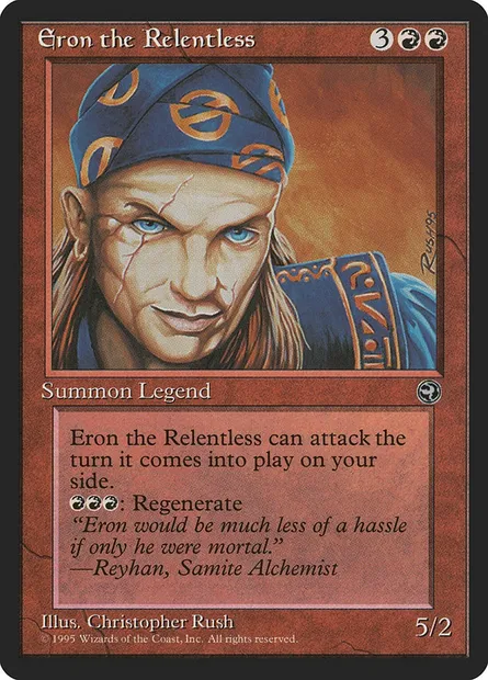 Eron the Relentless, Magic card HML 73 — Homelands set