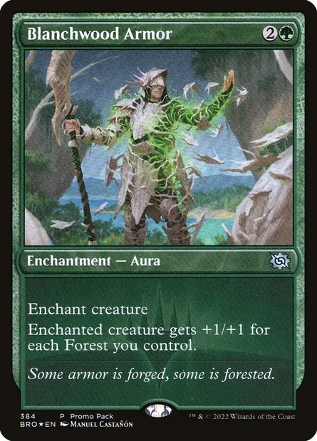 Blanchwood Armor, Magic card BRO 384 — The Brothers' War set