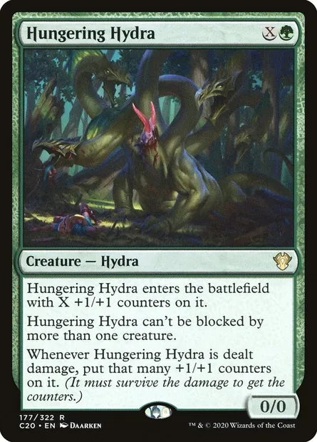 Hungering Hydra, Magic card C20 177 — Commander 2020 set
