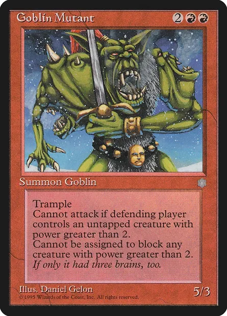 Mutant gobelin, carte Magic ICE 188 — extension Ere Glaciaire