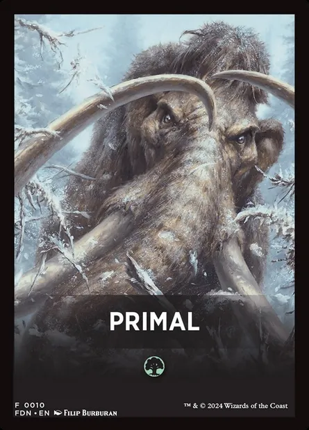 Primal, carte Magic FFDN 10 — extension Foundations Front Cards