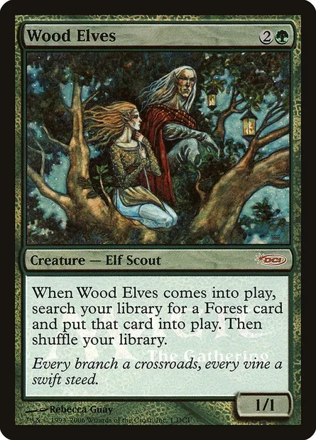 Elfe des bois, carte Magic DCI 1 — extension DCI Promos