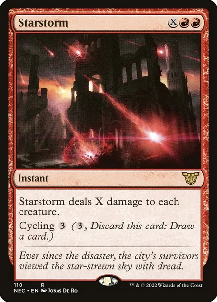 Starstorm, Magic card NEC 110 — Neon Dynasty Commander set