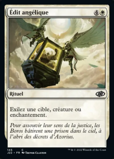 Édit angélique, carte Magic J22 145 — extension Jumpstart 2022